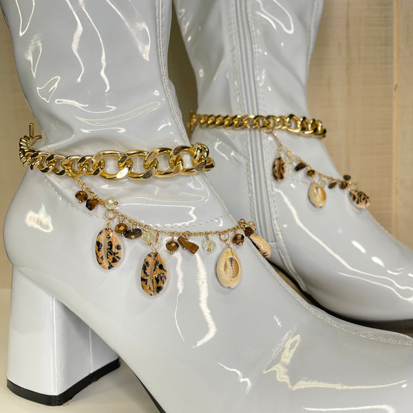 Gold Shells Boot Bracelets