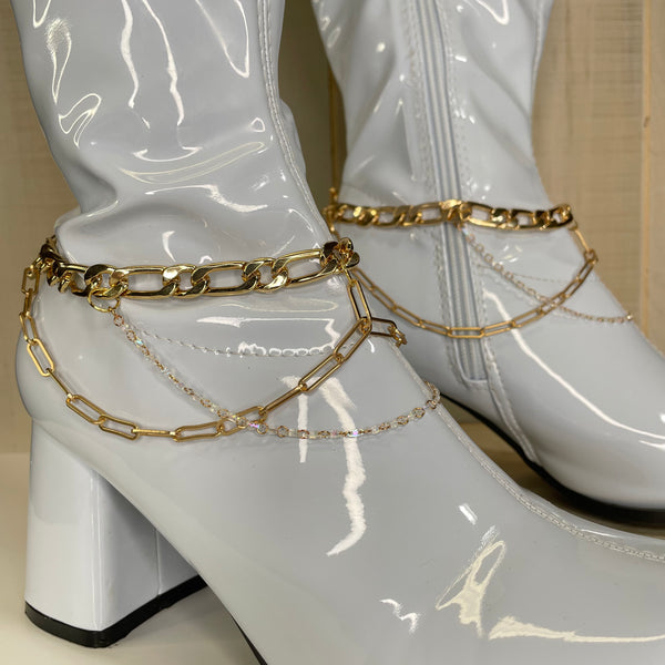 Gold Sparkles Boot Bracelets